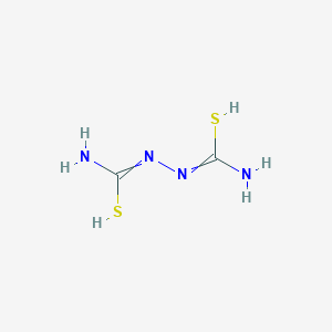 molecular formula C2H6N4S2 B7769303 N'-[[amino(sulfanyl)methylidene]amino]carbamimidothioic acid 