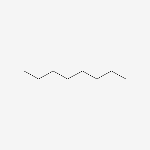 molecular formula C8H18<br>C8H18<br>CH3-(CH2)6-CH3 B7769312 Octane CAS No. 31372-91-5