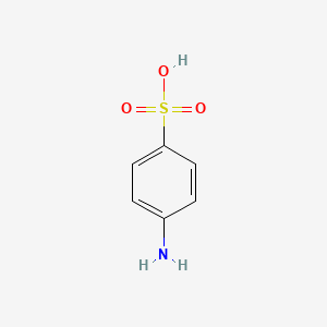 molecular formula C6H7NO3S<br>NH2C6H4SO3H B7769371 Sulfanilic acid CAS No. 97675-28-0