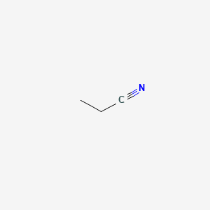 molecular formula C3H5N<br>C3H5N<br>CH3CH2CN B7769516 Propionitrile CAS No. 68130-67-6
