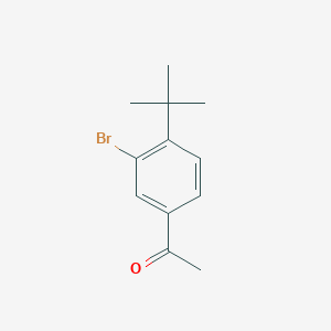 molecular formula C12H15BrO B7769603 1-(3-bromo-4-tert-butylphenyl)ethanone CAS No. 91766-61-9