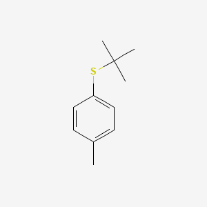 molecular formula C11H16S B7769654 Benzene, 1-((1,1-dimethylethyl)thio)-4-methyl- CAS No. 7439-10-3
