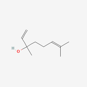 molecular formula C10H18O<br>C10H18O<br>(CH3)2C=CH(CH2)2C(CH3)(OH)CH=CH2 B7769704 Linalool CAS No. 22564-99-4