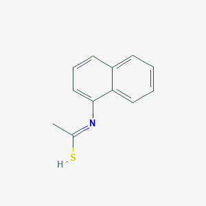 molecular formula C12H11NS B7769723 N-naphthalen-1-ylethanimidothioic acid 