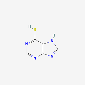 molecular formula C5H4N4S B7769784 7H-purine-6-thiol 