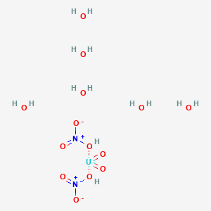 molecular formula H12N2O14U B077698 Uranyl dinitrate hexahydrate CAS No. 13520-83-7