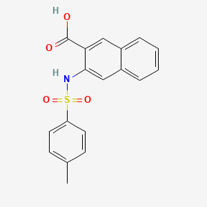 3-{[(4-Methylphenyl)sulfonyl]amino}naphthalene-2-carboxylic acid