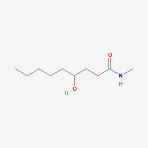 molecular formula C10H21NO2 B7770075 Nonanamide, 4-hydroxy-N-methyl- CAS No. 57753-57-8