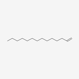 molecular formula C14H28<br>C14H28<br>CH3(CH2)11CH=CH2 B7770490 1-Tetradecene CAS No. 25608-58-6