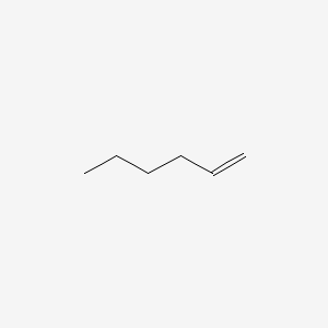 molecular formula C6H12<br>C6H12<br>CH2=CH(CH2)3CH3 B7770541 1-Hexene CAS No. 68783-15-3