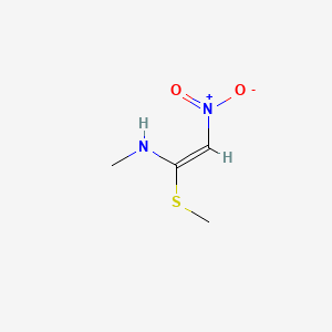 molecular formula C4H8N2O2S B7770771 N-Methyl-1-(methylthio)-2-nitroethenamine CAS No. 102721-76-6