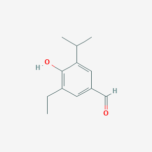 molecular formula C12H16O2 B077710 3-Ethyl-4-hydroxy-5-isopropylbenzaldehyde CAS No. 10507-86-5