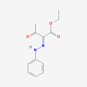 molecular formula C12H14N2O3 B7771007 ethyl (2E)-3-oxo-2-(phenylhydrazinylidene)butanoate 
