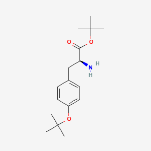 molecular formula C17H27NO3 B7771049 TERT-BUTYL (2S)-2-AMINO-3-[4-(TERT-BUTOXY)PHENYL]PROPANOATE 