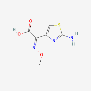 molecular formula C6H7N3O3S B7771067 (Z)-2-amino-alpha-(methoxyimino)-4-thiazoleacetic acid 