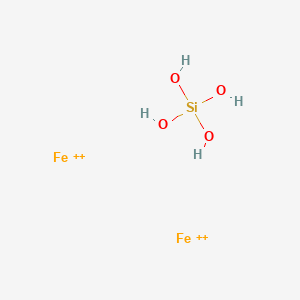molecular formula Fe2SiO4<br>Fe2O4Si B077713 Fayalite (Fe2(SiO4)) CAS No. 13918-37-1