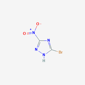 molecular formula C2HBrN4O2 B7771343 5-bromo-3-nitro-1H-1,2,4-triazole 