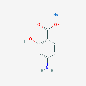 molecular formula C7H6NNaO3 B7771368 sodium;4-amino-2-hydroxybenzoate 