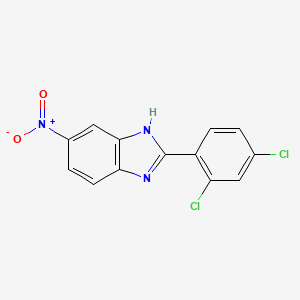 molecular formula C13H7Cl2N3O2 B7771401 2-(2,4-dichlorophenyl)-5-nitro-3H-benzoimidazole 