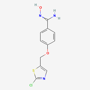 4-[(2-chloro-1,3-thiazol-5-yl)methoxy]-N-hydroxybenzene-1-carboximidamide