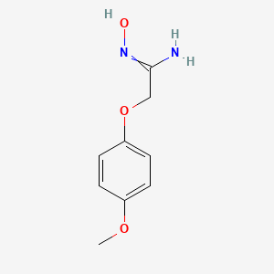 molecular formula C9H12N2O3 B7771472 N-Hydroxy-2-(4-Methoxy-Phenoxy)-Acetamidine 