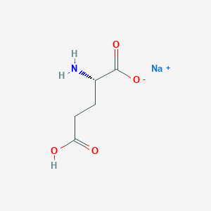 molecular formula C5H8NNaO4 B7771480 sodium;(2S)-2-amino-5-hydroxy-5-oxopentanoate 