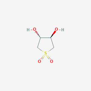 molecular formula C4H8O4S B077715 trans-Tetrahydrothiophene-3,4-diol 1,1-dioxide CAS No. 14176-47-7