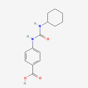 molecular formula C14H18N2O3 B7771640 4-{[(Cyclohexylamino)carbonyl]amino}benzoic acid CAS No. 144835-22-3