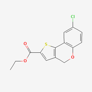 molecular formula C14H11ClO3S B7771684 ethyl 8-chloro-4H-thieno[3,2-c]chromene-2-carboxylate CAS No. 634157-18-9