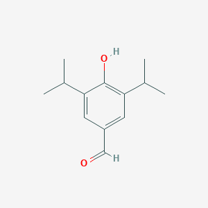 molecular formula C13H18O2 B077717 4-Hydroxy-3,5-bis(isopropyl)benzaldehyde CAS No. 10537-86-7