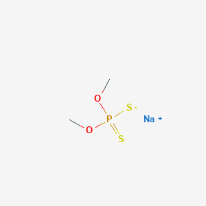 molecular formula C2H6NaO2PS2 B7771758 Sodium;dimethoxy-sulfanylidene-sulfido-lambda5-phosphane 