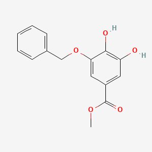 molecular formula C15H14O5 B7771778 Methyl 3-(benzyloxy)-4,5-dihydroxybenzoate CAS No. 79831-86-0