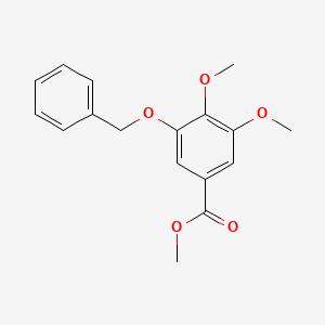 molecular formula C17H18O5 B7771781 Methyl 3-(benzyloxy)-4,5-dimethoxybenzoate CAS No. 26409-24-5