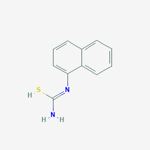 molecular formula C11H10N2S B7771861 N'-naphthalen-1-ylcarbamimidothioic acid 