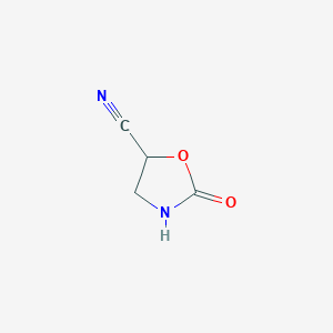 molecular formula C4H4N2O2 B077719 2-Oxo-1,3-oxazolidine-5-carbonitrile CAS No. 15042-67-8
