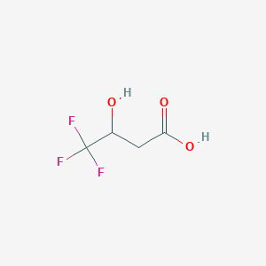 molecular formula C4H5F3O3 B7771918 4,4,4-Trifluoro-3-hydroxybutanoic acid CAS No. 400-35-1