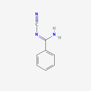 molecular formula C8H7N3 B7771948 N'-Cyanobenzenecarboximidamide CAS No. 2170486-29-8
