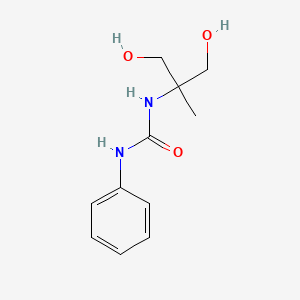 molecular formula C11H16N2O3 B7772018 3-(1,3-Dihydroxy-2-methylpropan-2-yl)-1-phenylurea 