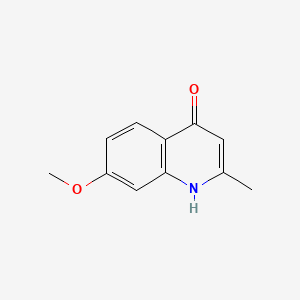 molecular formula C11H11NO2 B7772104 7-Methoxy-2-methylquinolin-4-ol CAS No. 58596-43-3