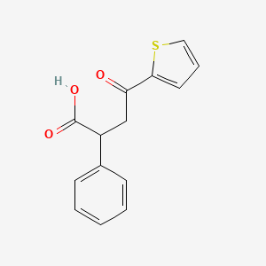 molecular formula C14H12O3S B7772148 4-Oxo-2-phenyl-4-(2-thienyl)butanoic acid 