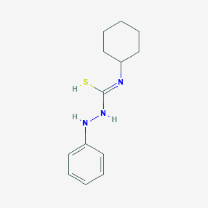 molecular formula C13H19N3S B7772193 N-anilino-N'-cyclohexylcarbamimidothioic acid 