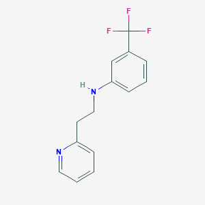 molecular formula C14H13F3N2 B7772212 N-(2-pyridin-2-ylethyl)-3-(trifluoromethyl)aniline 