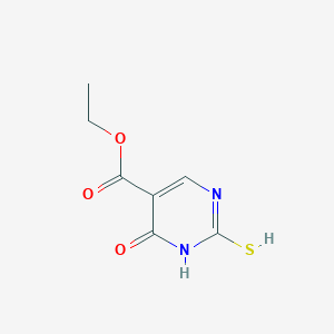 molecular formula C7H8N2O3S B7772282 ethyl 6-oxo-2-sulfanyl-1H-pyrimidine-5-carboxylate 