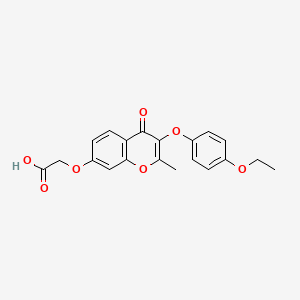 {[3-(4-ethoxyphenoxy)-2-methyl-4-oxo-4H-chromen-7-yl]oxy}acetic acid