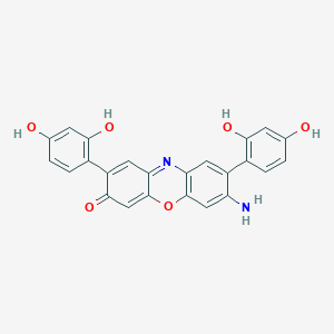 7-Amino-2,8-bis(2,4-dihydroxyphenyl)phenoxazin-3-one