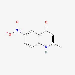 molecular formula C10H8N2O3 B7772569 2-Methyl-6-nitroquinolin-4-ol CAS No. 112219-43-9