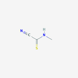 molecular formula C3H4N2S B077726 1-Cyano-n-methylthioformamide CAS No. 13621-47-1