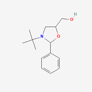 molecular formula C14H21NO2 B7773107 3-(1,1-Dimethylethyl)-2-phenyloxazolidine-5-methanol CAS No. 59697-07-3