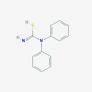 molecular formula C13H12N2S B7773139 N,N-diphenylcarbamimidothioic acid 