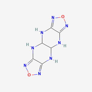 molecular formula C6H6N8O2 B7773386 4a,5,9a,10-Tetrahydro-4H,9H-[1,2,5]oxadiazolo[3,4-b][1,2,5]oxadiazolo[3',4':5,6]pyrazino[2,3-E]pyrazine 